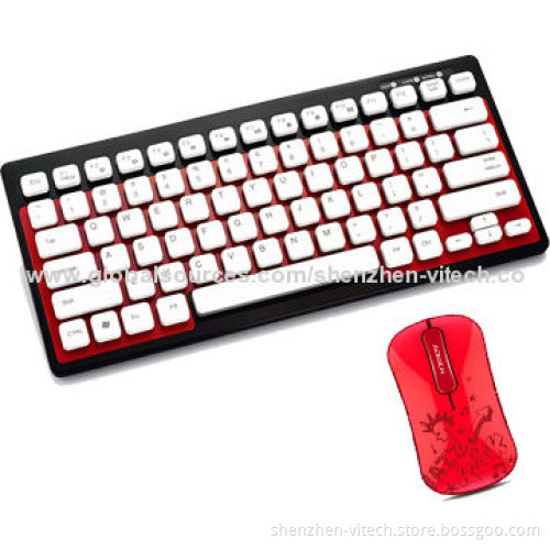 2.4GHz Wireless Keyboard and Mouse Combo, Ultra-flat for PCs, Laptops, OEM Orders Welcomed